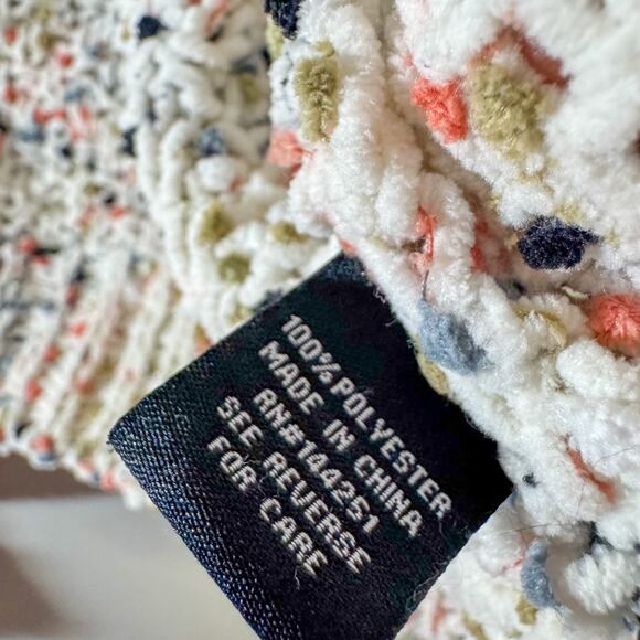 Moon & Madison Confetti Popcorn Sweater Cropped Chunky Knit Small Oversized - Picture 4 of 5